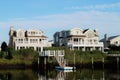 Luxury Waterfront Beach Houses Royalty Free Stock Photo
